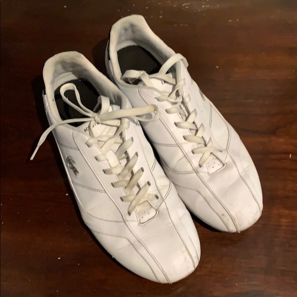 White Lacoste fashion sneaker